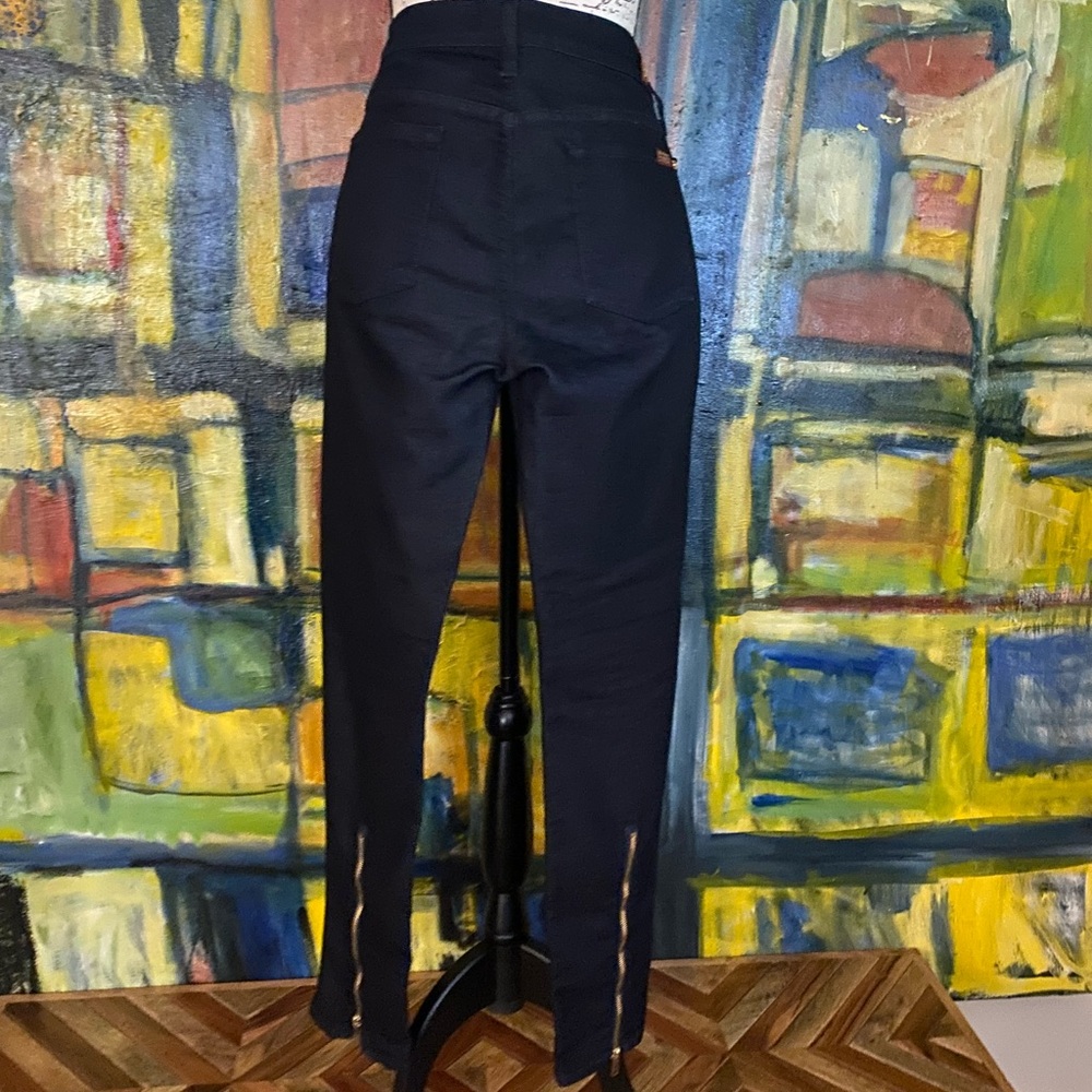 7 for all mankind denim trousers with back leg zipper detail. Size 30 - Picture 6 of 16